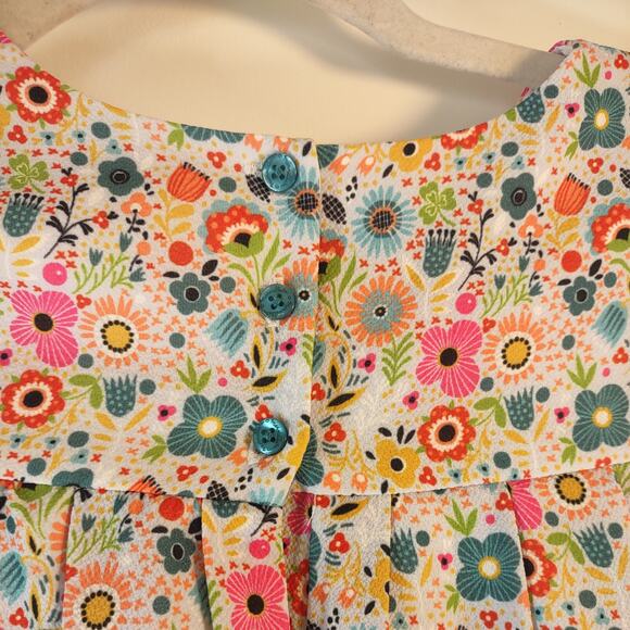 Marmellata Fun Floral Pattern Dress, Size Kids 6 - Picture 4 of 8